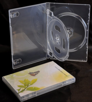 Triple DVD case super clear (14mm)